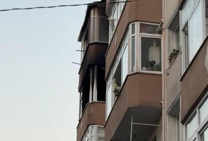 İstanbul- Küçükçekmece’de 8 katlı binada çıkan yangın söndürüldü