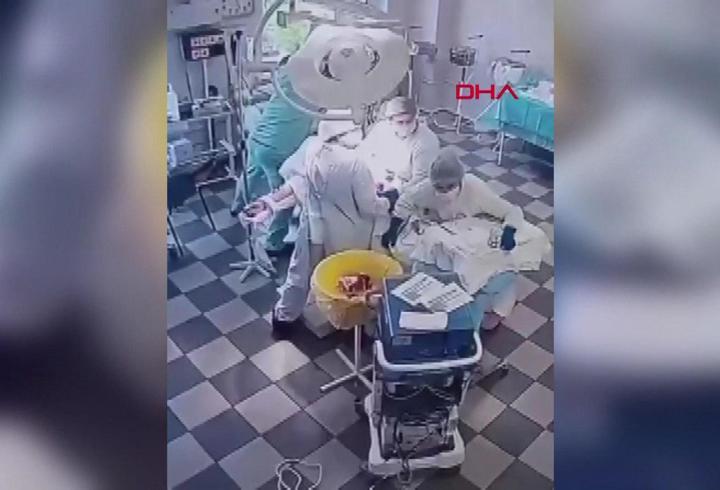 Rusya’da depreme ameliyatta yakalandılar! İşte o anlar...