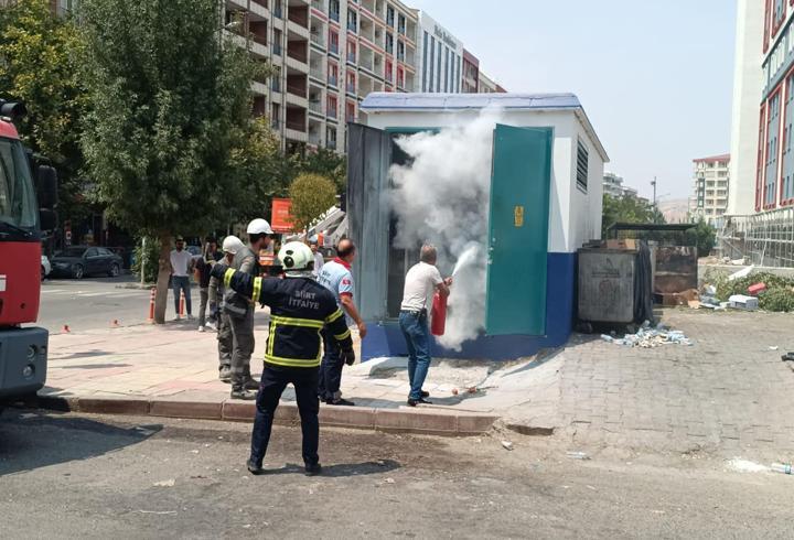 Siirt'te trafoda çıkan yangın söndürüldü