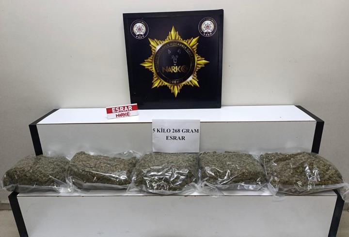 Balıkesir'de 5 kilo esrar ele geçirildi; 1 gözaltı