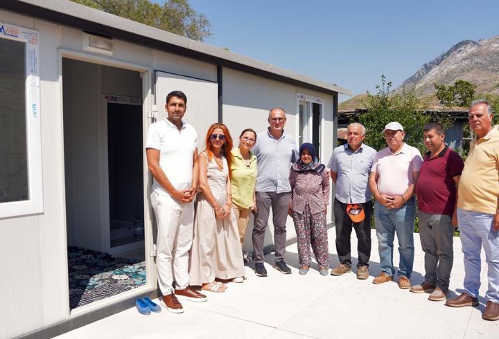 Yeni evine kavuştu