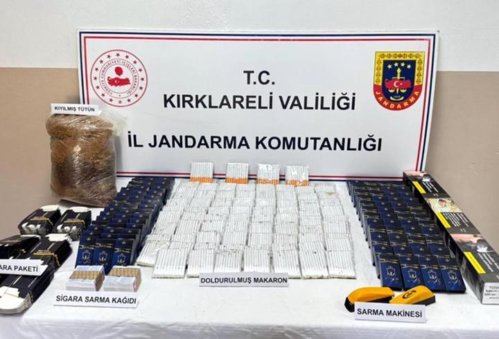 Kırklareli'de kaçak tütün ürünleri ele geçirildi