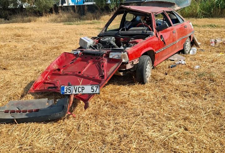 Takla atan otomobilin sürücüsü öldü
