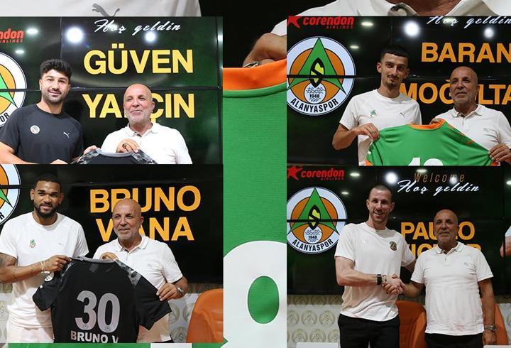 Alanyaspor, 4 transferine imza attırdı
