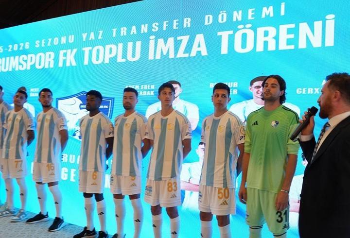 Erzurumspor FK, 10 transferi tanıttı
