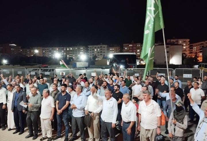 Mardin’de İsrail protestosu