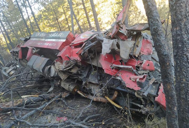 Karabük'te arazözün devrilmesi sonucu 2 kişi yaralandı