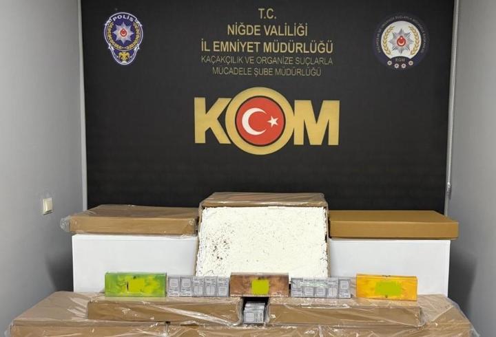 Niğde’de kaçakçılık operasyonu: 8 gözaltı