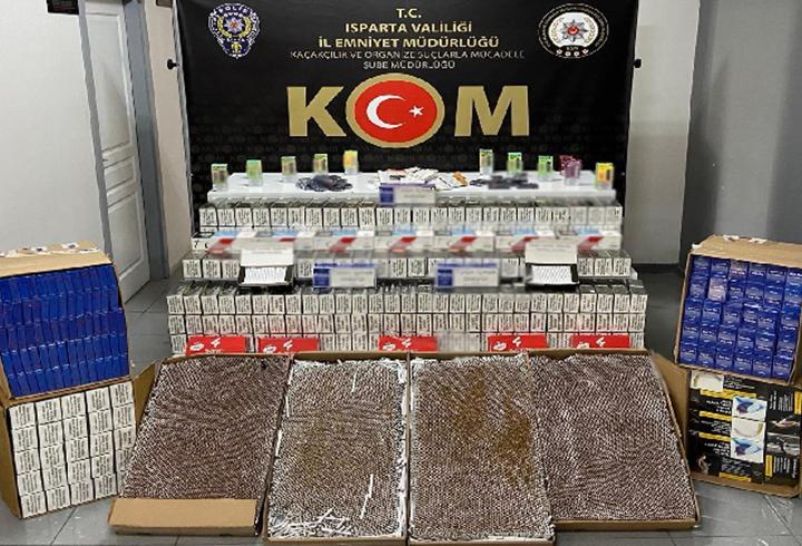 Isparta'da kaçakçılık operasyonu