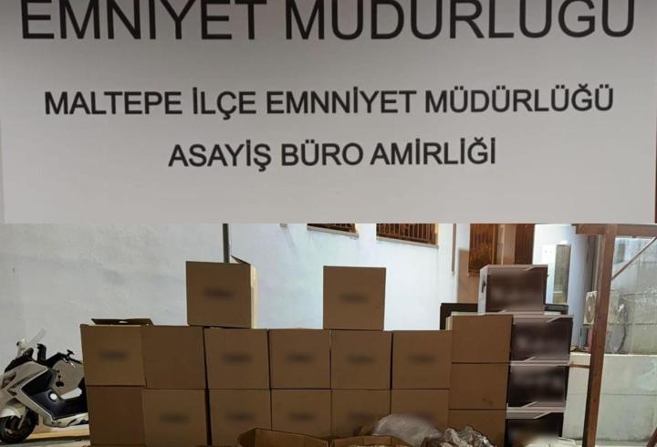 İstanbul - Maltepe’de sigara imalathanesine operasyon: 1 gözaltı