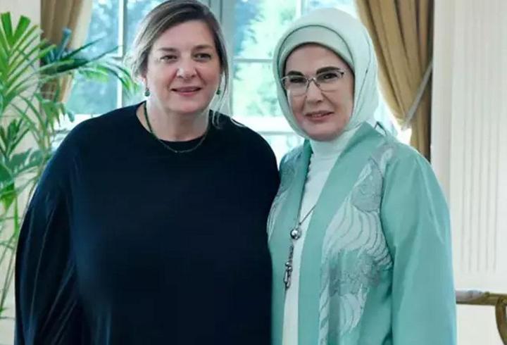 Emine Erdoğan, Gürcistan Devlet Başkanı'nın eşi ile bir araya geldi