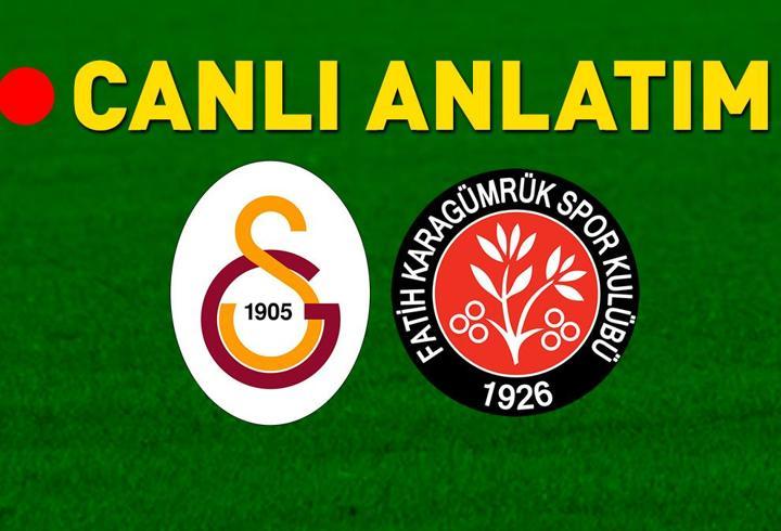 Galatasaray - Fatih Karagümrük maçı öncesi son gelişmeler! Muhtemel 11'ler...