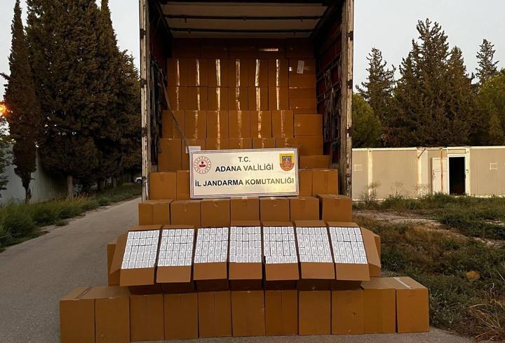 Adana’da 6 milyon 500 kaçak makaron ele geçirildi