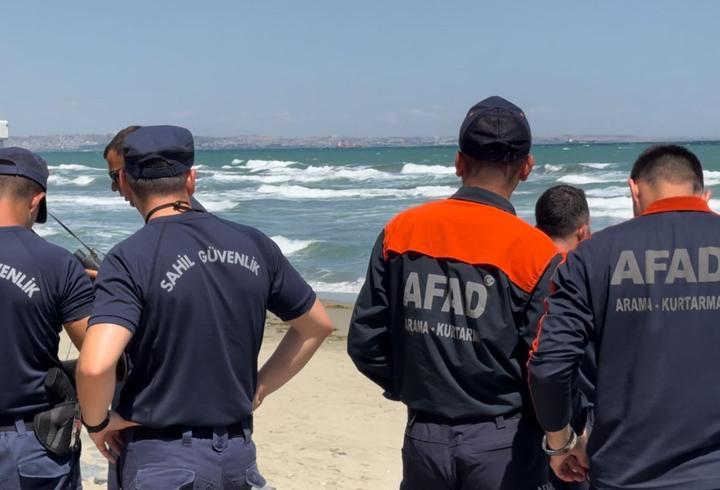 Tekirdağ'da denizde kaybolan genci arama çalışmaları sürüyor