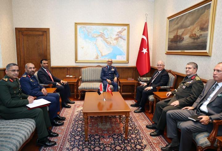 Bakan Güler, BAE Genelkurmay Başkanı Al Mazrouei'yi kabul etti