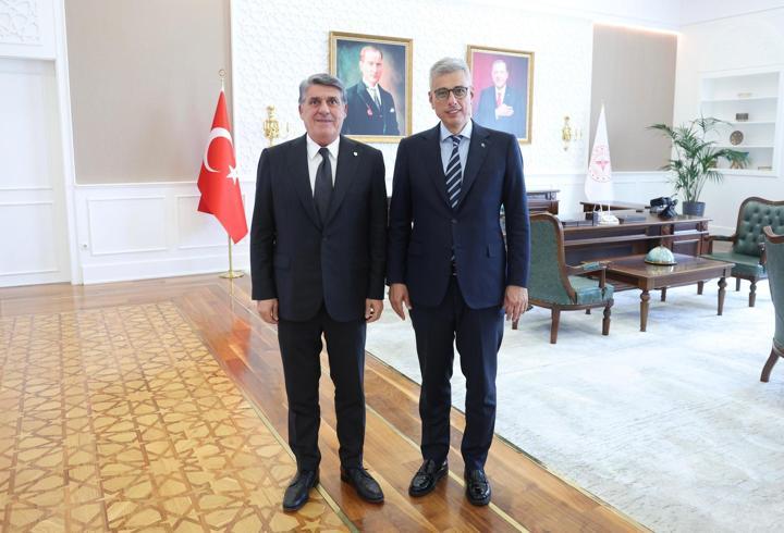 Bakan Memişoğlu, Beşiktaş Kulübü Başkanı Adalı’yı kabul etti