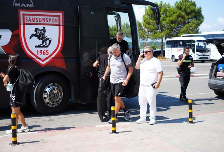 Samsunspor kafilesi, Atina'ya gitti