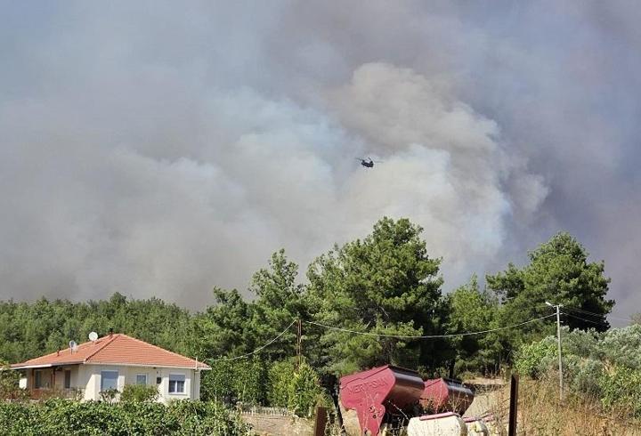 Çanakkale orman yangını! Havadan ve karadan müdahale sürüyor