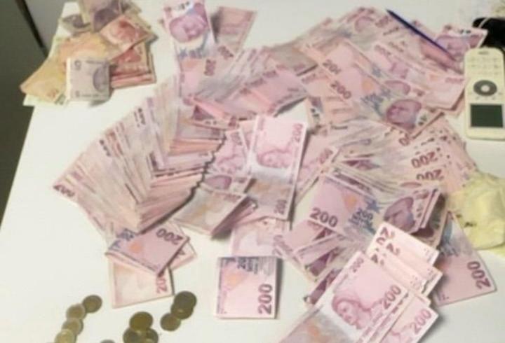 Dilencinin üzerinden 45 bin lira çıktı