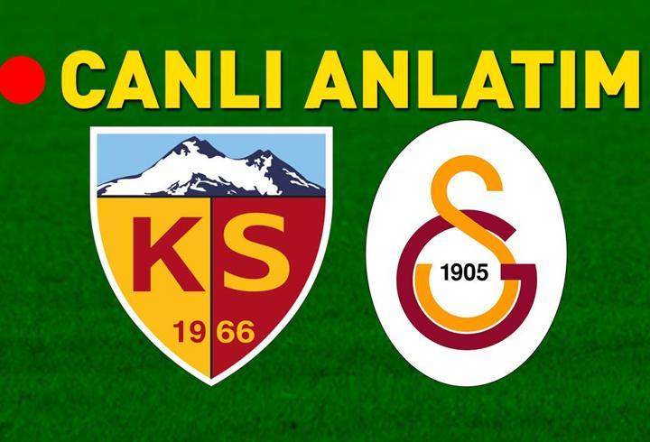 Kayserispor - Galatasaray maçına doğru! Muhtemel 11'ler...