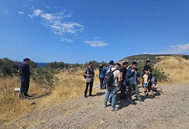 Çanakkale'de 19 düzensiz göçmen yakalandı