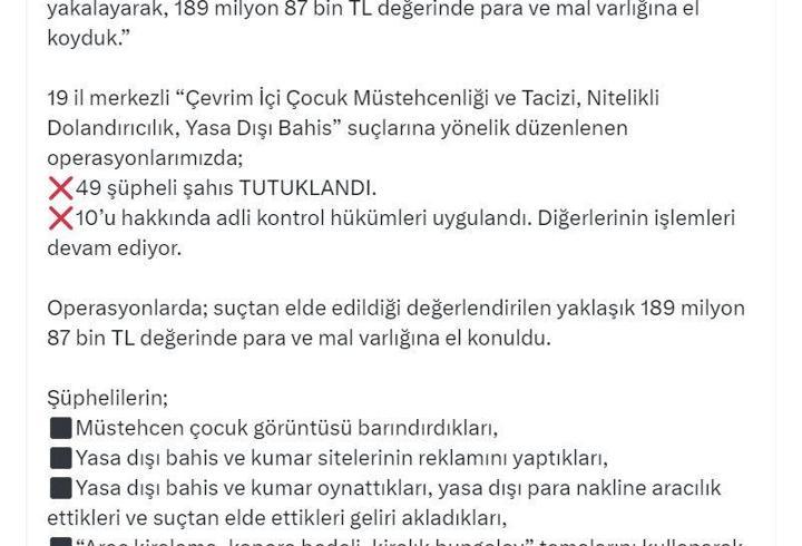 40 ilde 'siber suçlar' operasyonu: 49 tutuklama