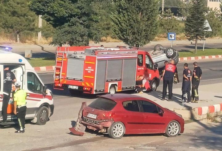 Kütahya’da trafik kazası; 2 yaralı