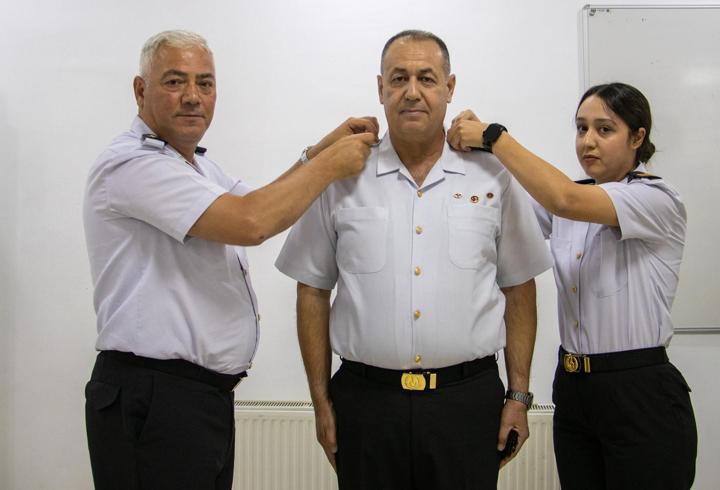 Nevşehir'de albay olan babaya rütbesini kızı taktı