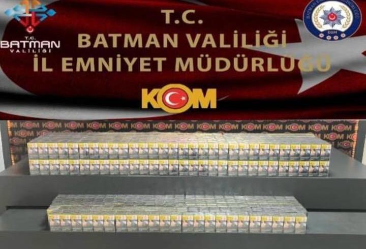 Batman'da 1000 paket kaçak sigara ele geçirildi