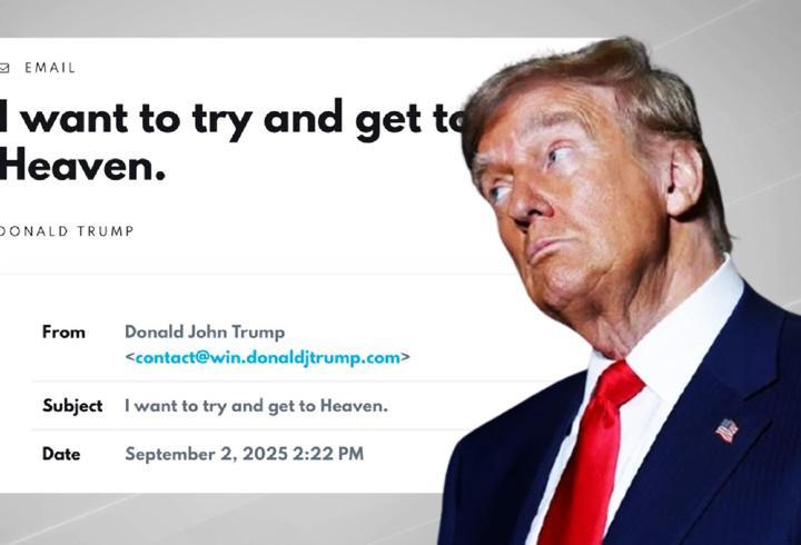 Trump cennete gitmek için bağış topluyor!