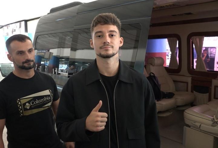 Ernest Muçi, Trabzon'a geldi