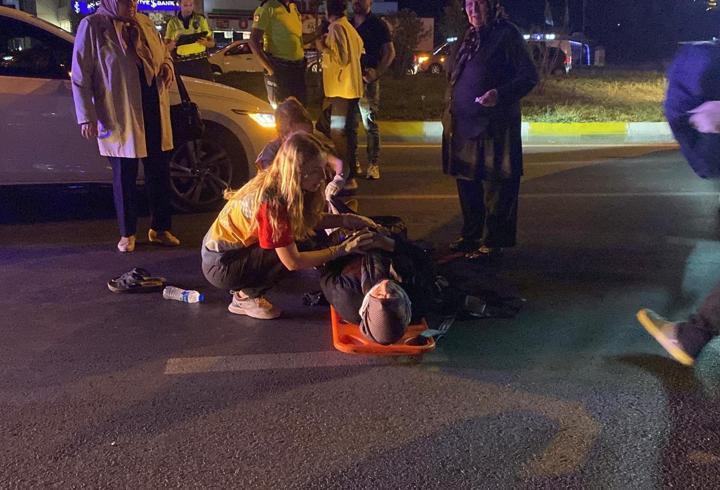 Tekirdağ’da otomobilin çarptığı yaya yaralandı
