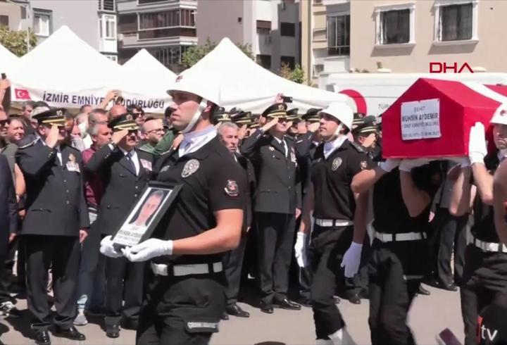 SON DAKİKA... İzmir'de şehit polisler son yolculuğuna uğurlanıyor