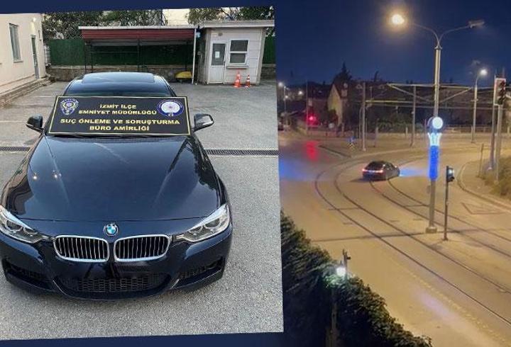 Tramvay yolunda drift yapan sürücüye 55 bin 659 TL ceza