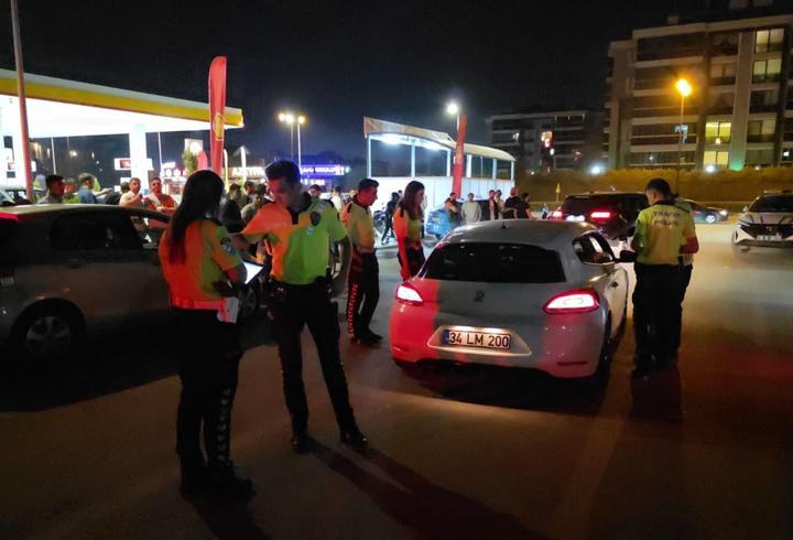 Drift yapıp, polisten kaçan sürücüye 65 bin TL ceza