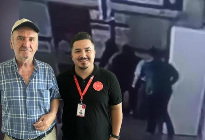 Tıbbi sekreter, Heimlick manevrası ile hayat kurtardı! O anlar kamerada...
