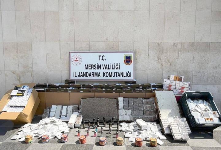 Mersin’de kaçak makaron operasyonu
