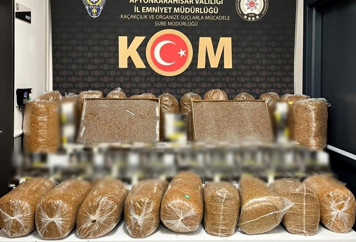 Afyonkarahisar'da kaçakçılık operasyonu
