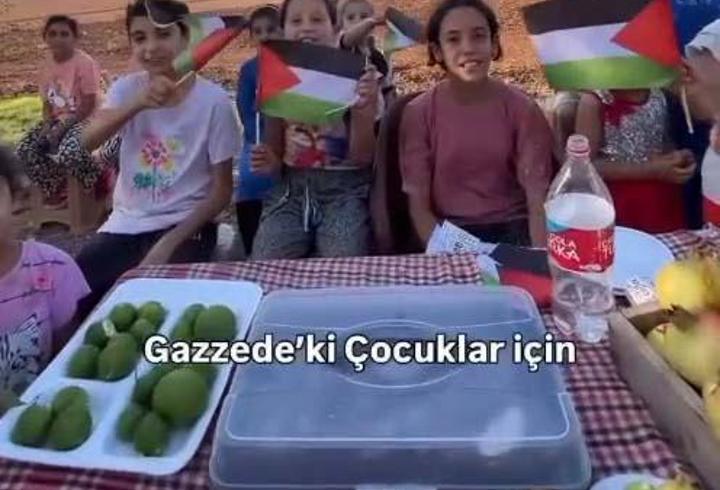 İlkokul öğrencilerinden Gazzeli çocuklara destek