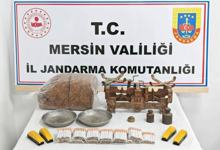 Mersin’de kaçak makaron operasyonu: 4 gözaltı
