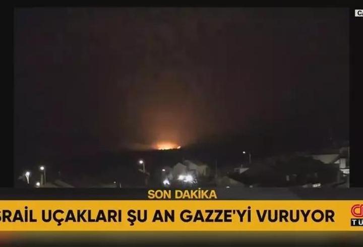 SON DAKİKA | İsrail uçakları Gazze'yi vuruyor!