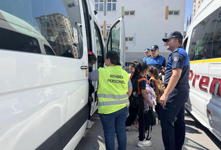 Zabıtadan okul servislerine yönelik denetim
