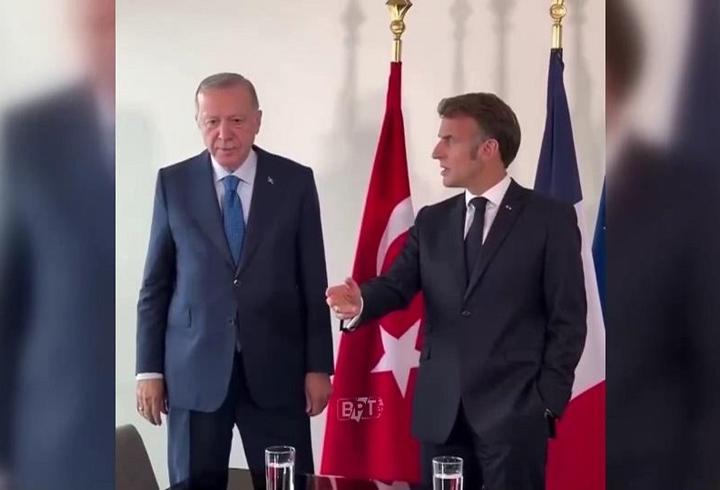 Erdoğan-Macron görüşmesinde dikkat çeken diyalog