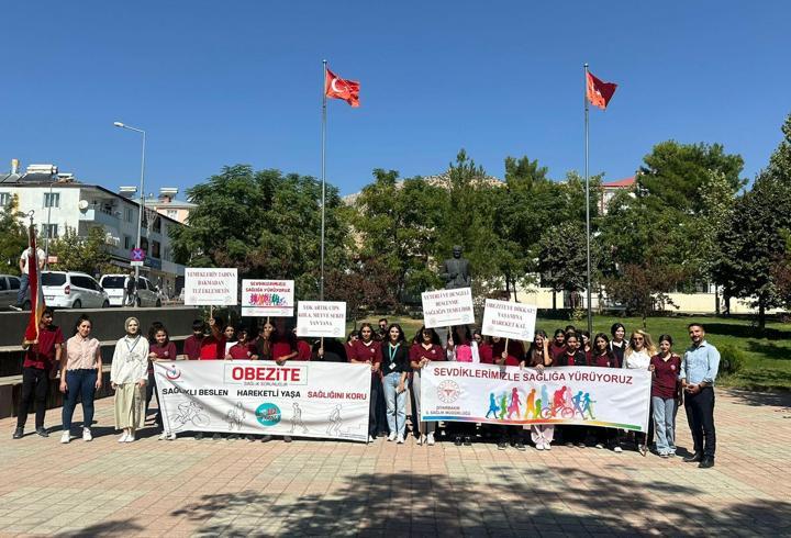 Lice’de 'Obezite Farkındalık Yürüyüşü' düzenlendi