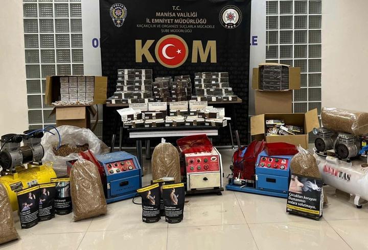 Manisa’da tütün kaçakçılığı operasyonu
