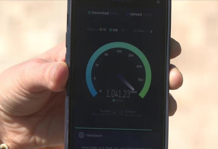 5G'nin TBMM testlerindeki hızı 1500 megabite kadar ulaşıyor