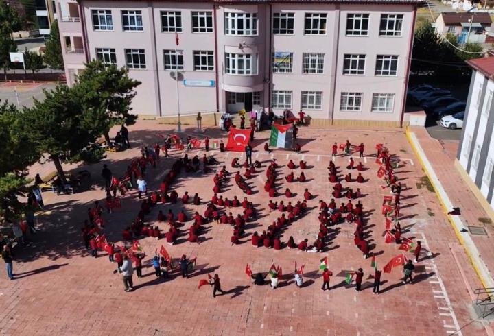 Sivas’ta öğrencilerden Filistin'e destek