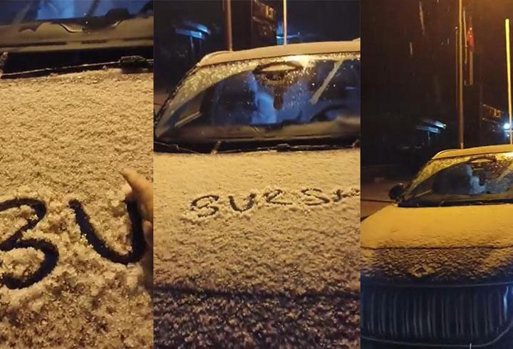 Uludağ'da kar sürprizi