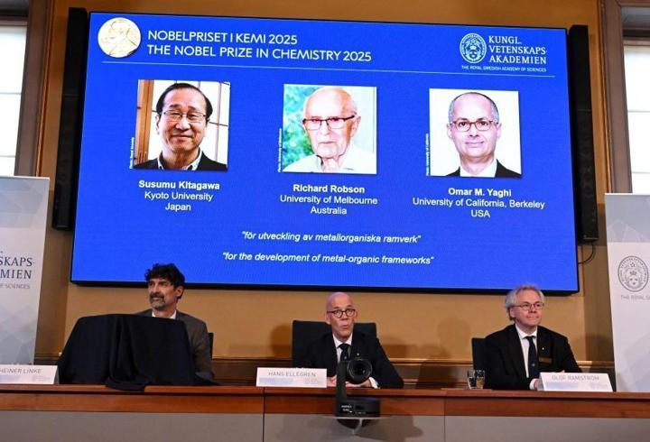 SON DAKİKA... 2025 Nobel Kimya Ödülü sahiplerini buldu
