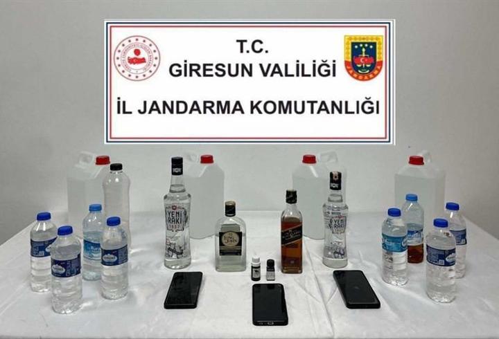 Giresun'da kaçak alkol operasyonu